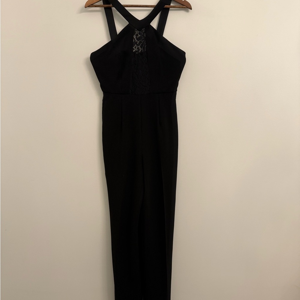 Elegant Black Halter Jumpsuit